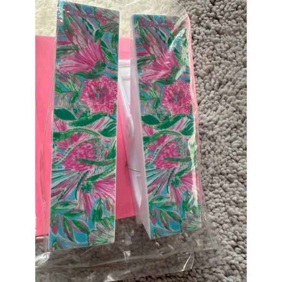 Lilly Pulitzer New Beach Day Pouch w/ Inside Pouch, Drink Holder, Towel Clips - Picture 7 of 15